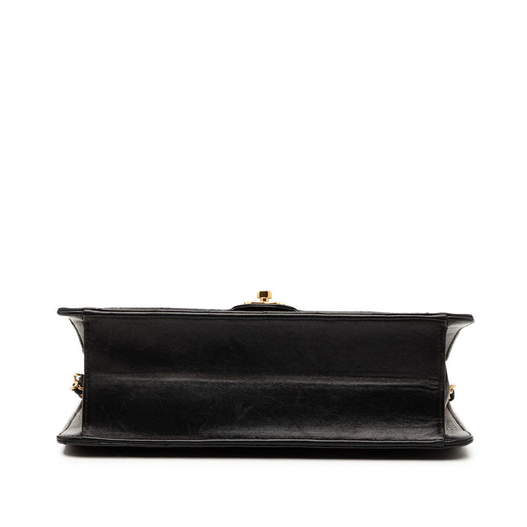 Chanel CC Matelassé Cuir d’agneau Simple rabat