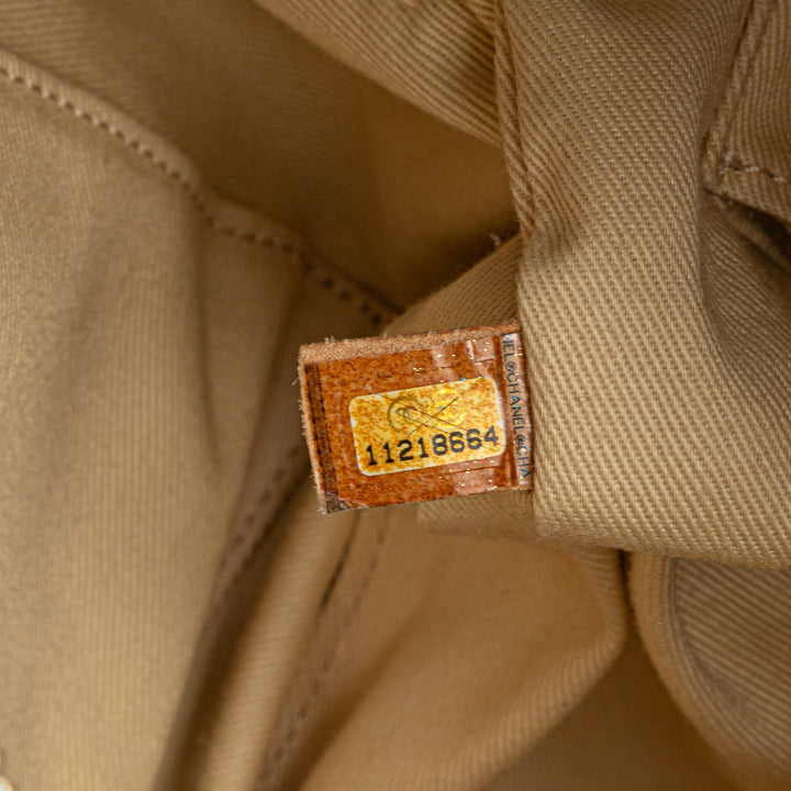 Goatskin Square Stitch Essential Bowler Brown - Gaby Paris