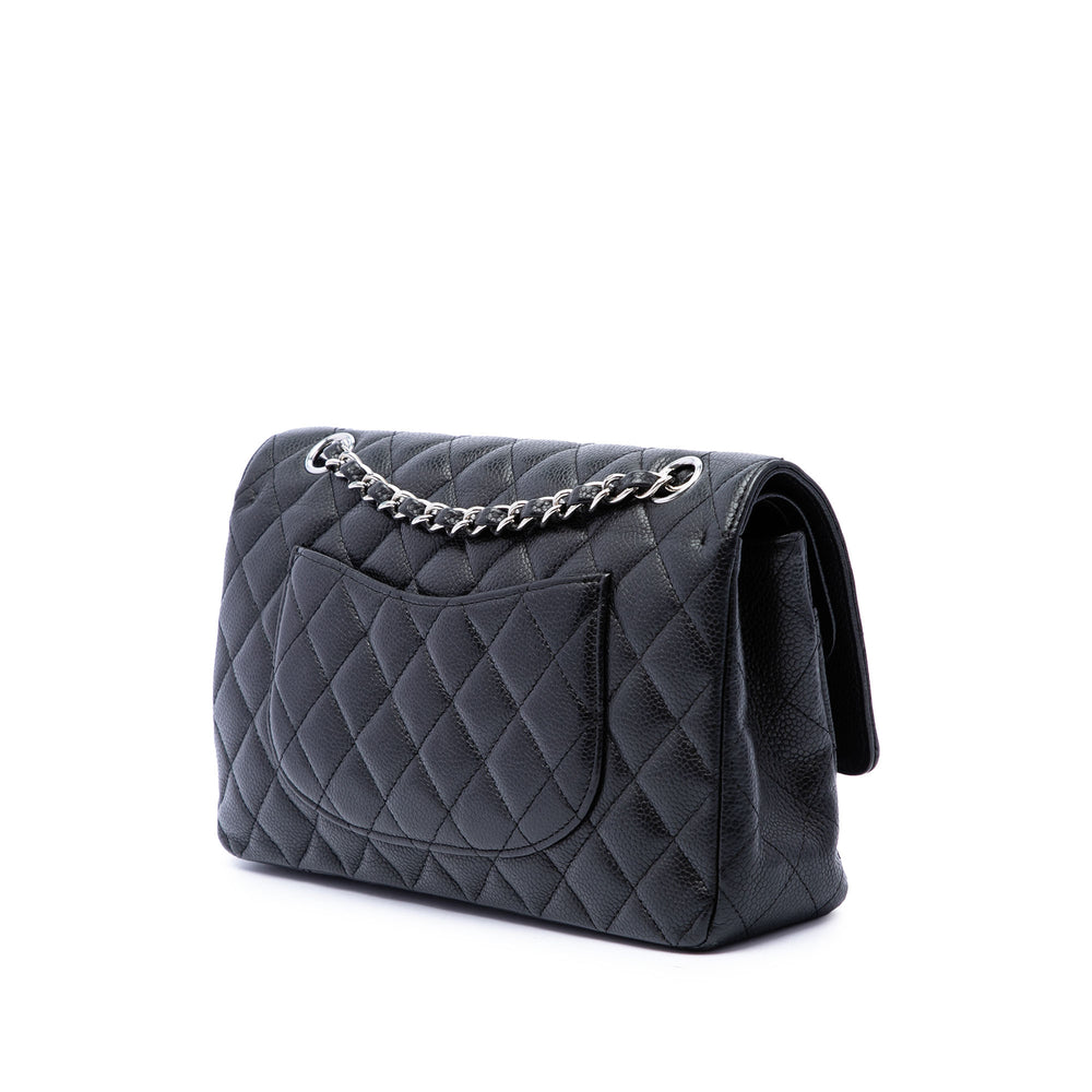 Chanel Sac porté épaule Classic Double rabat Moyen Cuir caviar Noir – vue 2 – GABY PARIS
