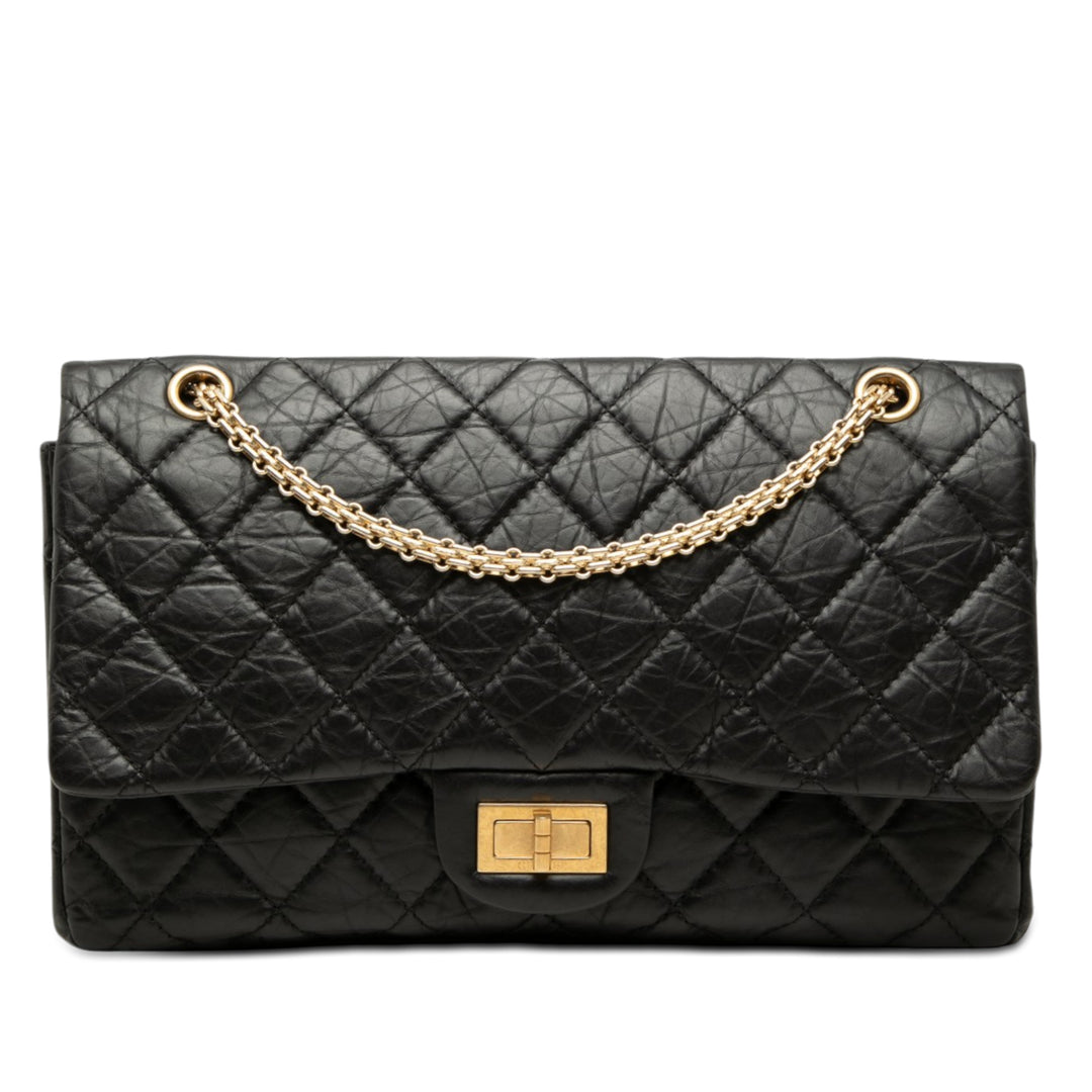 Chanel Matelassé vieilli Cuir de veau Reissue 2.55 Double rabat 227