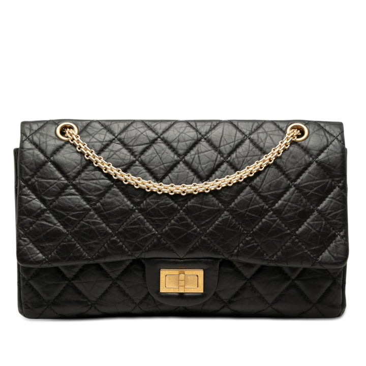 Chanel Matelassé vieilli Cuir de veau Reissue 2.55 Double rabat 227