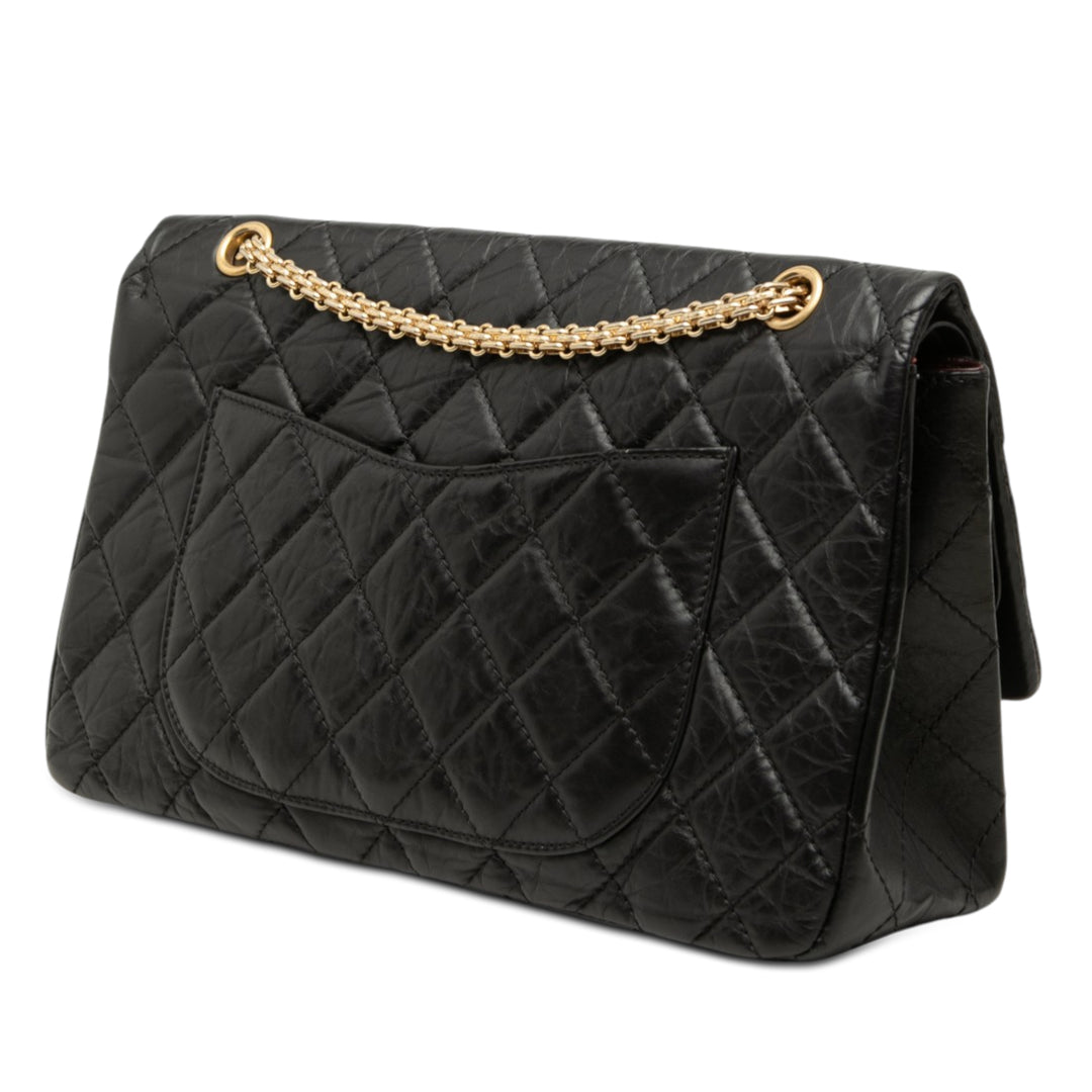 Chanel Matelassé vieilli Cuir de veau Reissue 2.55 Double rabat 227