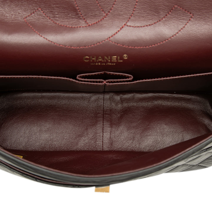Chanel Matelassé vieilli Cuir de veau Reissue 2.55 Double rabat 227