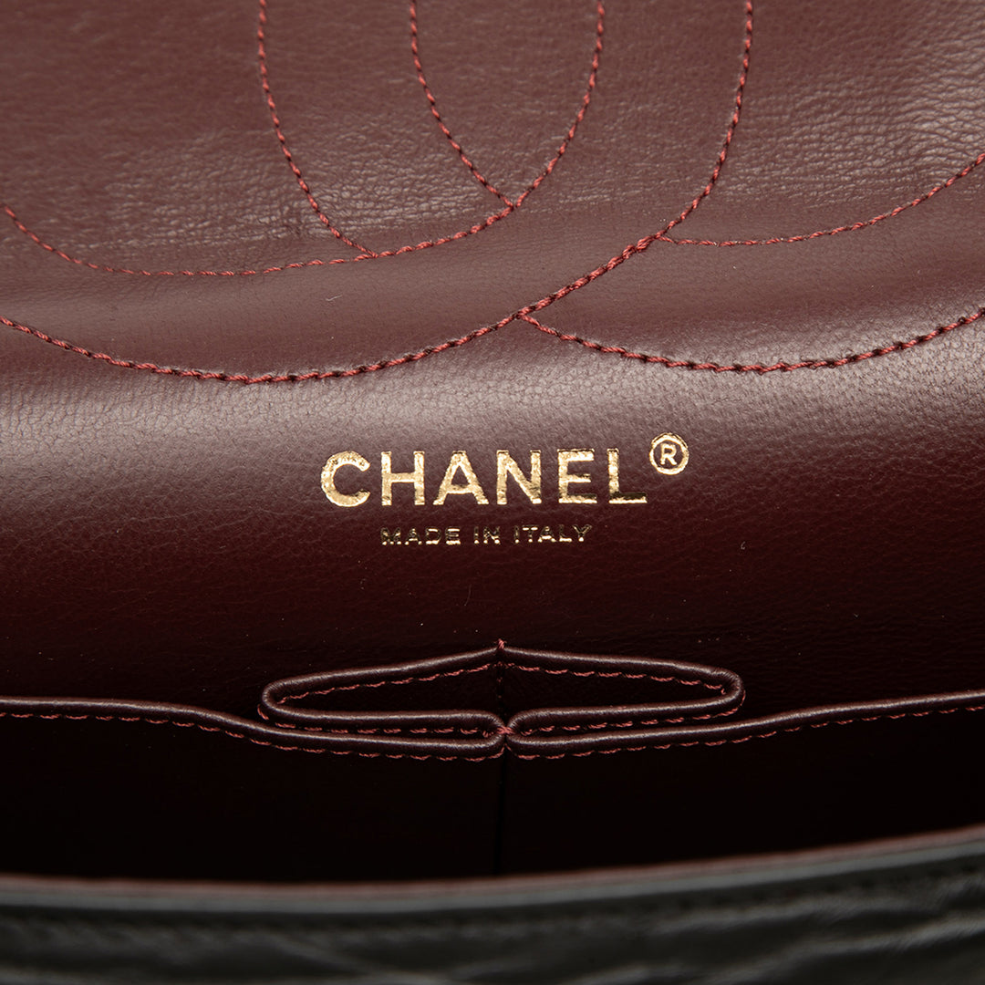 Chanel Matelassé vieilli Cuir de veau Reissue 2.55 Double rabat 227