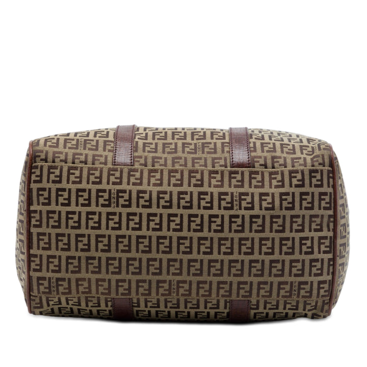 Fendi Small Zucchino Toile Forever Bauletto Boston Sac