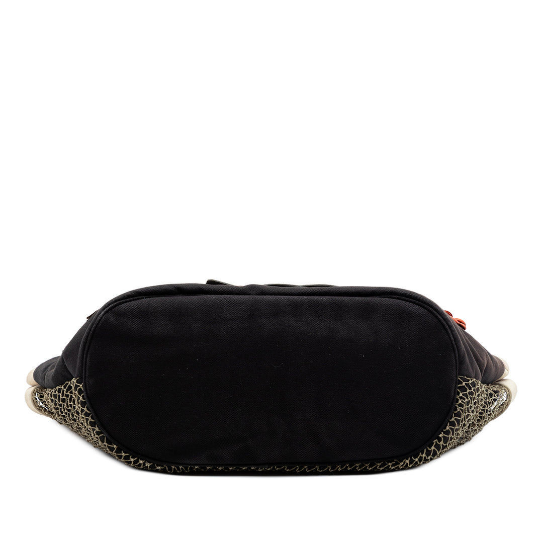 Chanel 2004 Cruise Camellia CC Clover Rope Cabas Cabas