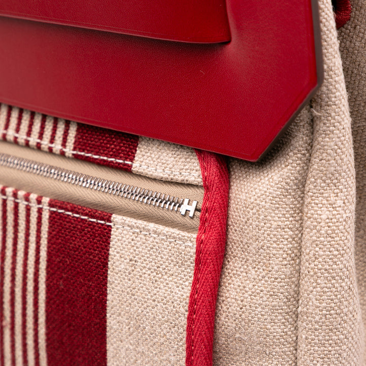 Hermès Toile H Vibration and Vache Hunter Herbag Zip Cabin Retourne 50 Marron – GABY PARIS Authentique