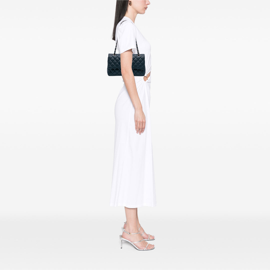 Chanel Medium Classic Caviar Double rabat Bleu – GABY PARIS Authentique