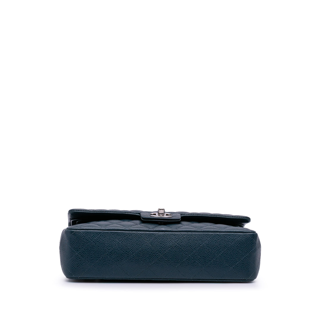Chanel Medium Classic Caviar Double rabat Bleu – GABY PARIS Authentique