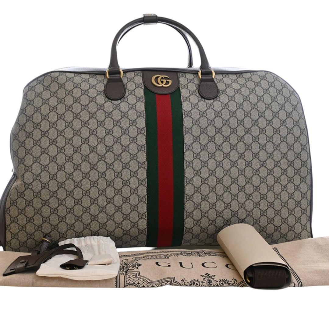 Gucci Large GG Supreme Web Savoy Bowling Sac