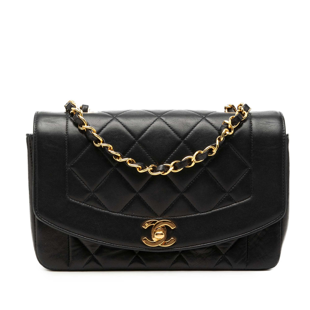 Chanel Small Cuir d’agneau Diana à rabat