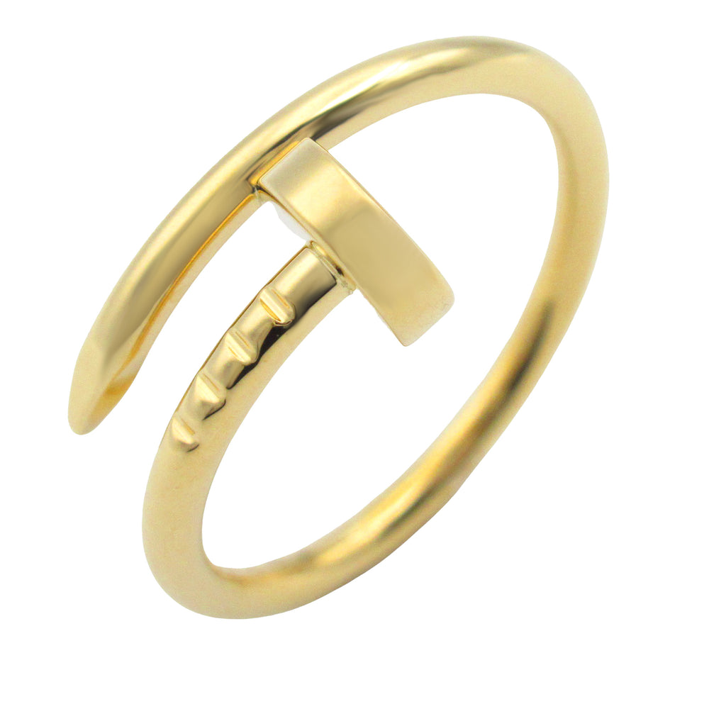18K Yellow Gold Small Juste un Clou Ring Gold - Gaby Paris