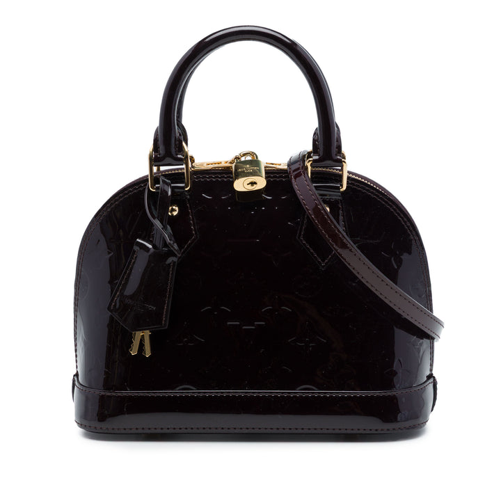 Alma BB Cuir verni Monogram Violet