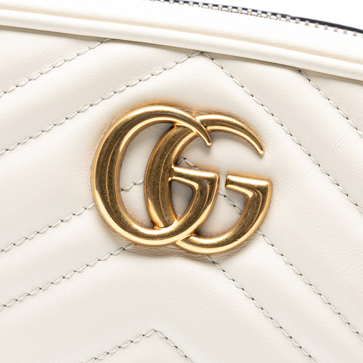 Gucci Mini GG Marmont Matelasse Cuir Sac porté croisé