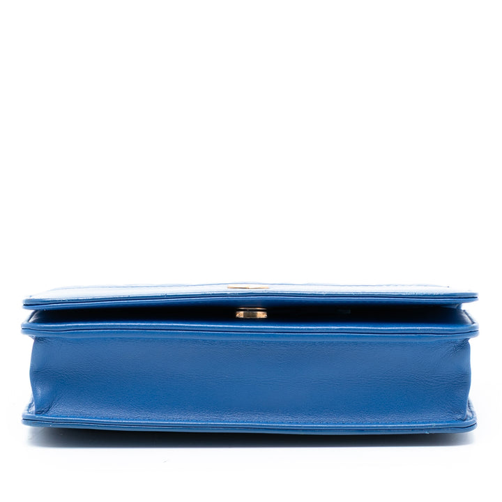 Chanel Matelassé vieilli Cuir de veau Gabrielle Wallet on Chain