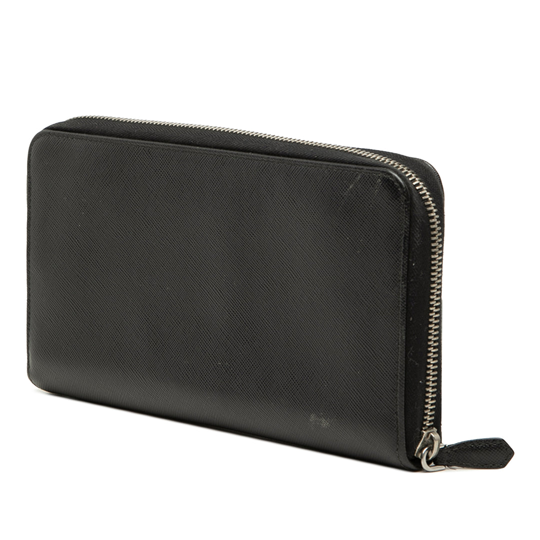 Prada Saffiano Zip Around Travel Portefeuille