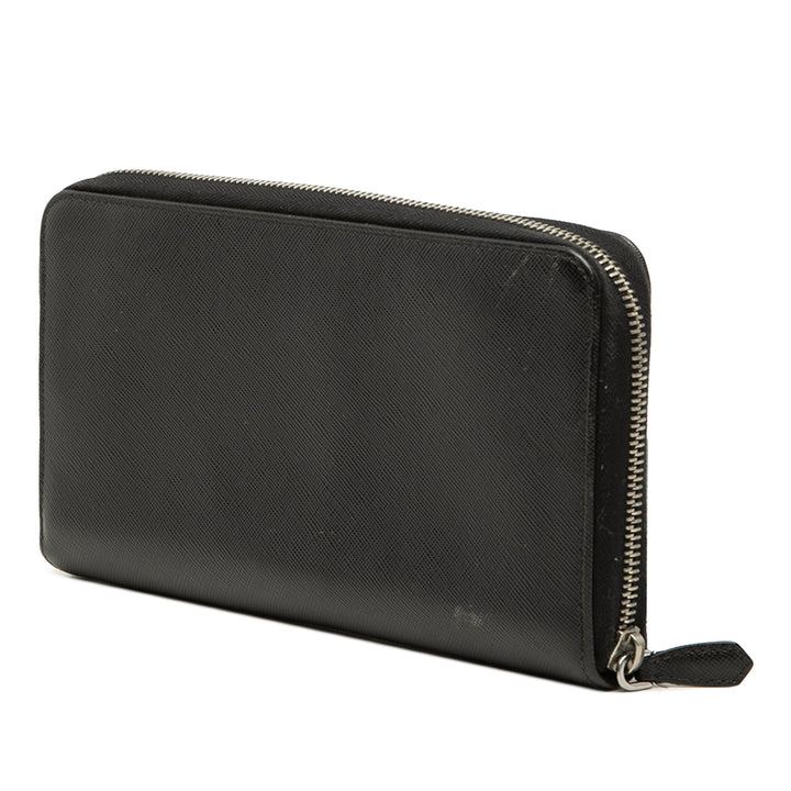 Prada Saffiano Zip Around Travel Portefeuille