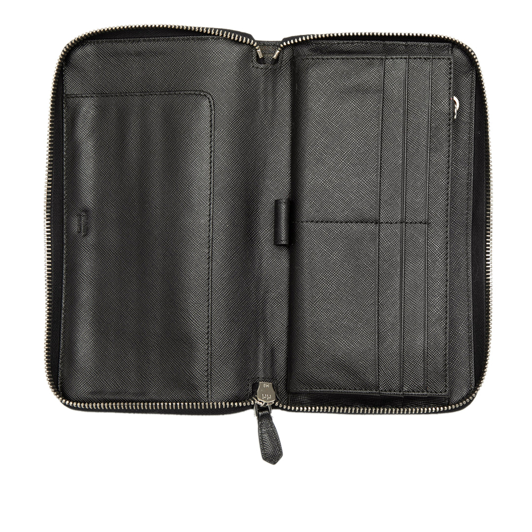 Prada Saffiano Zip Around Travel Portefeuille