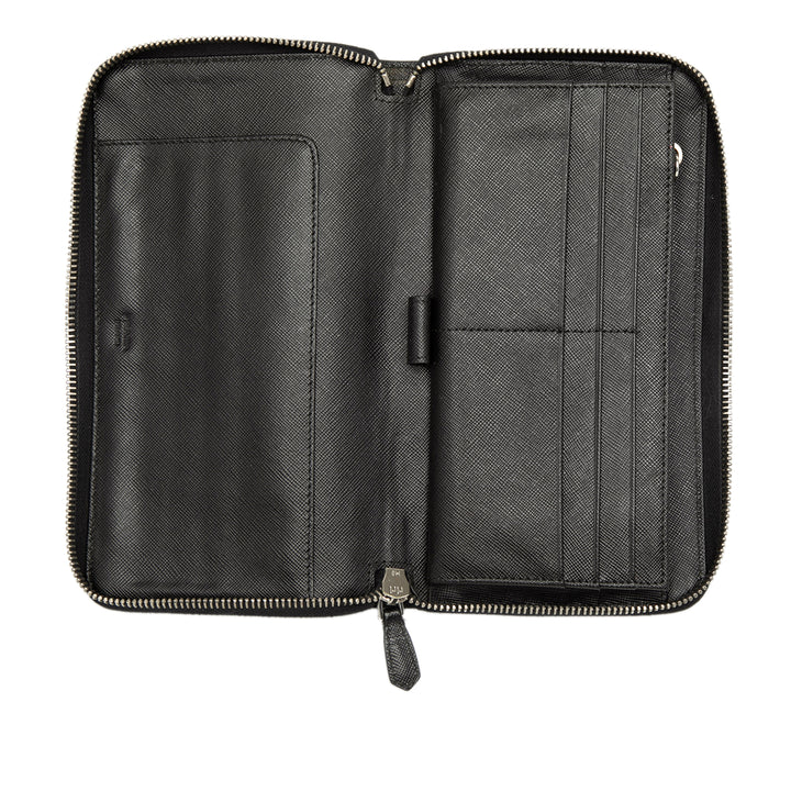 Prada Saffiano Zip Around Travel Portefeuille