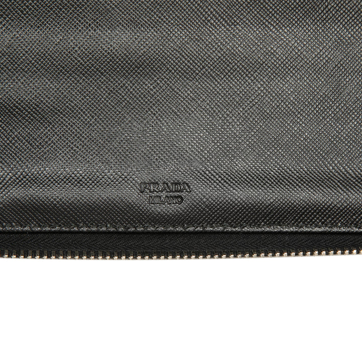 Prada Saffiano Zip Around Travel Portefeuille