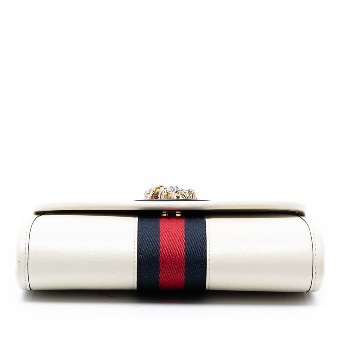 Gucci Mini Cuir de veau Rajah Web Chain Sac porté croisé