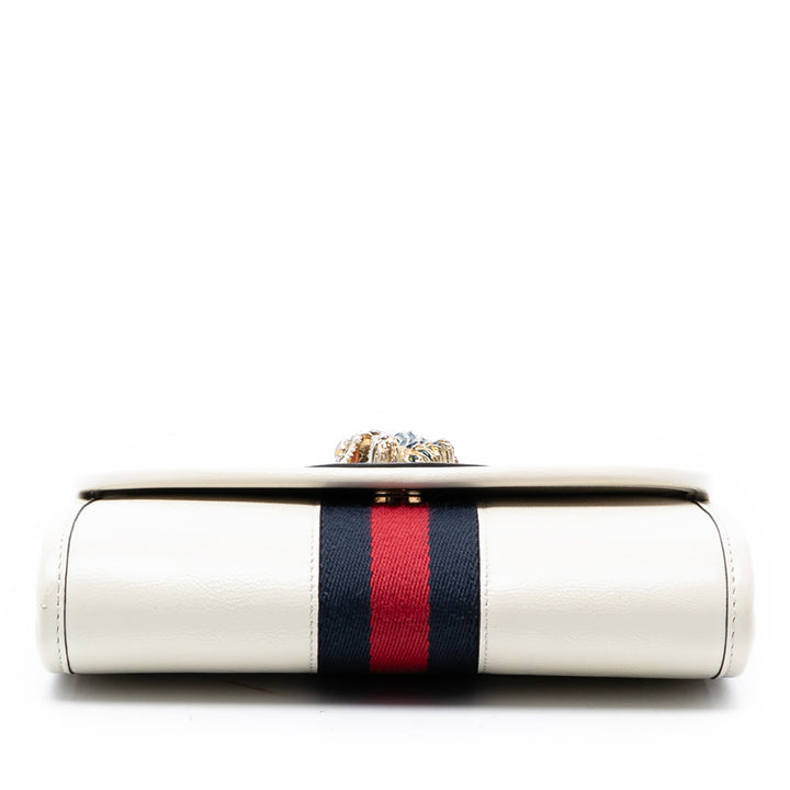 Gucci Mini Cuir de veau Rajah Web Chain Sac porté croisé