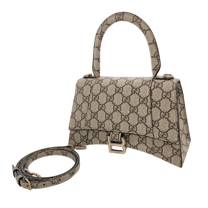 Small The Hacker Project GG Supreme Hourglass Satchel Brown - Gaby Paris