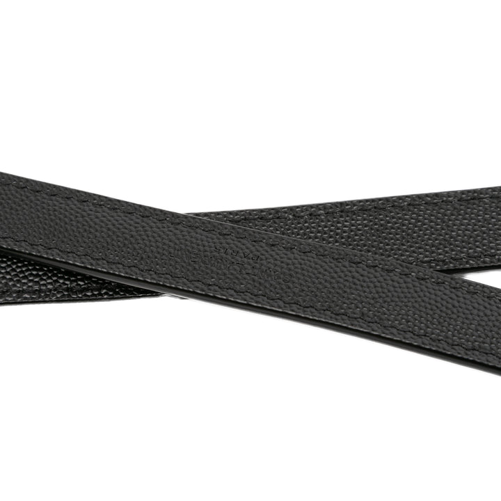 Saint Laurent Large Grain De Poudre Triquilt Monogram Envelope Bag Noir