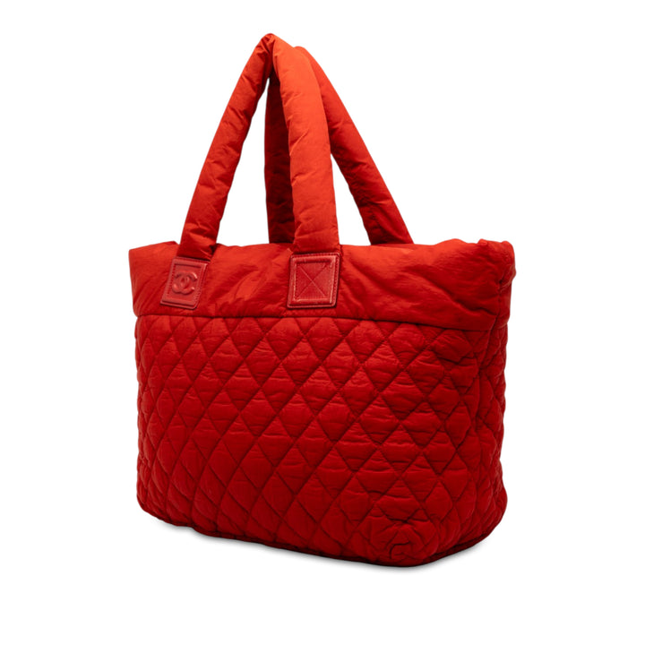Chanel Matelassé Coco Cocoon Cabas Moyen Rouge – vue 2 – GABY PARIS