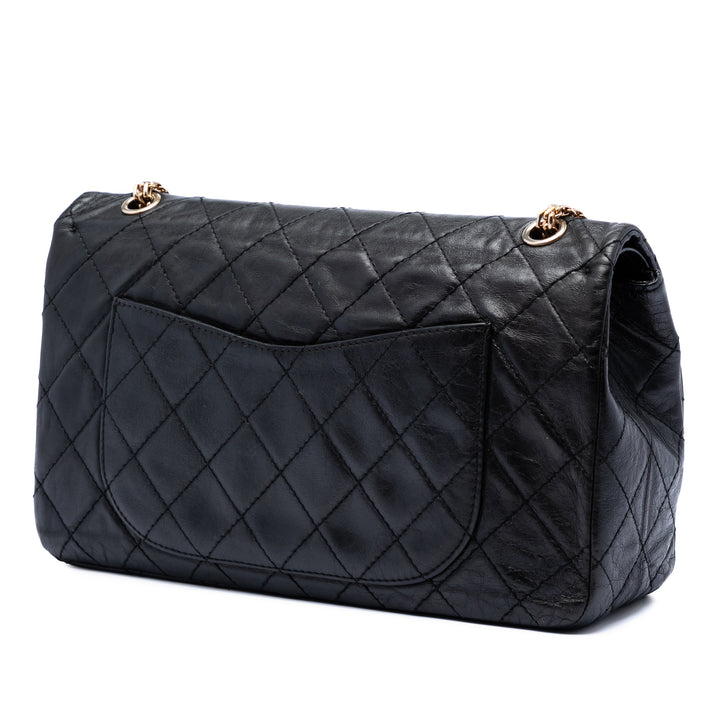 Chanel Matelassé vieilli Cuir de veau Reissue 2.55 Double rabat 227
