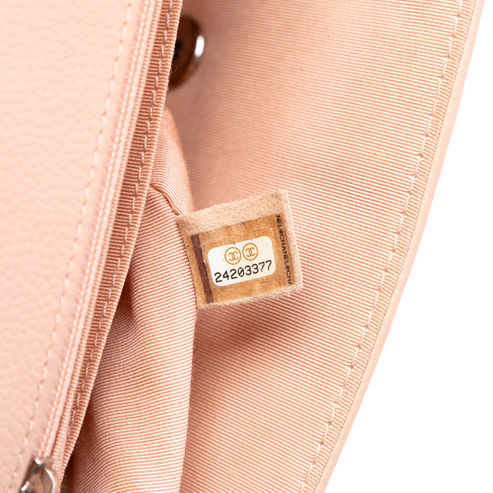 Chanel Medium Chevron Caviar Data Center Envelope à rabat