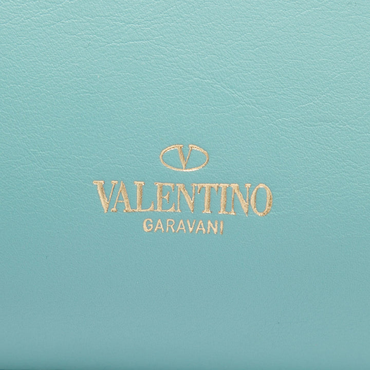 Valentino Rockstud Double Poignée Cabas Petit Bleu – vue 5 – GABY PARIS