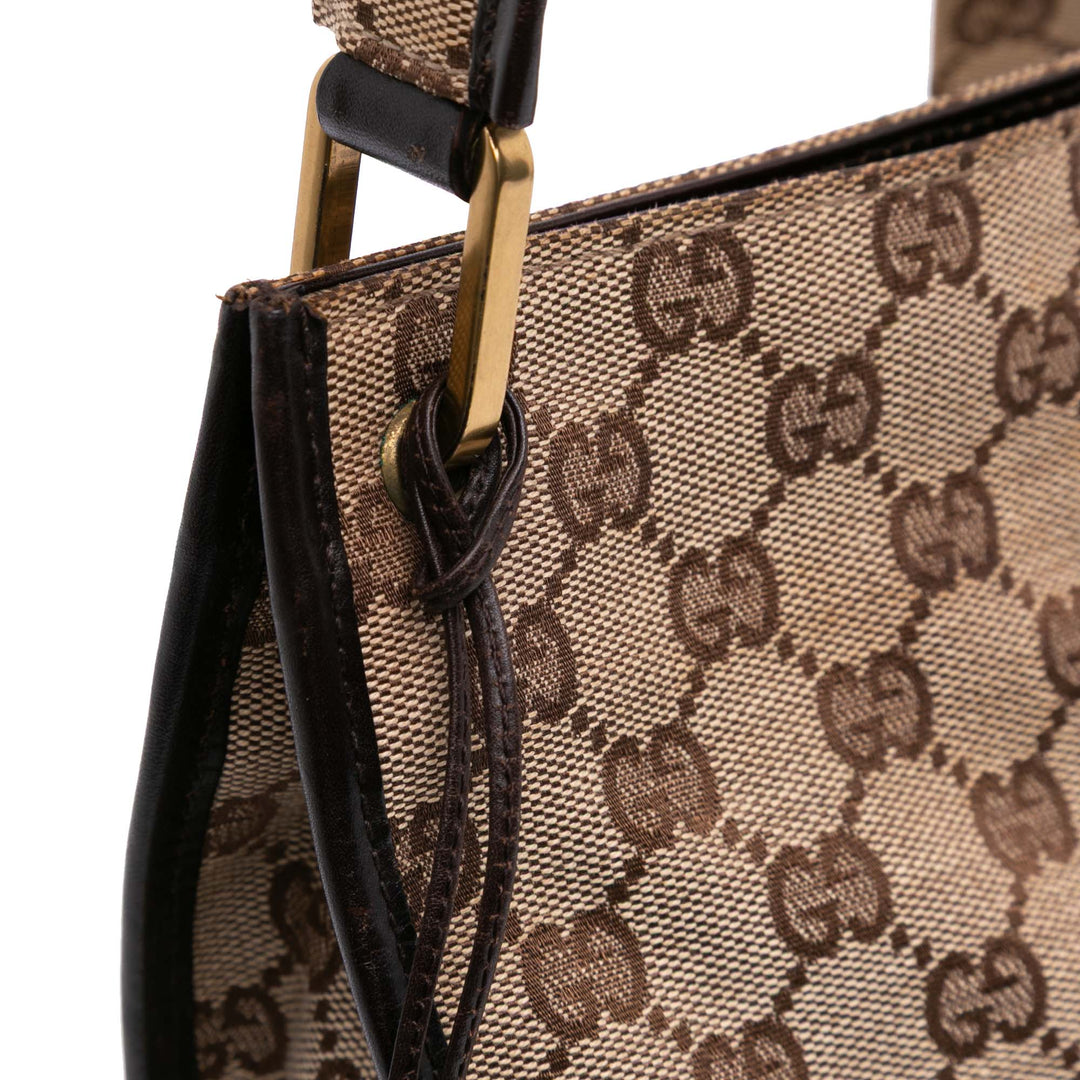 GG Canvas Messenger Bag Brown - Gaby Paris