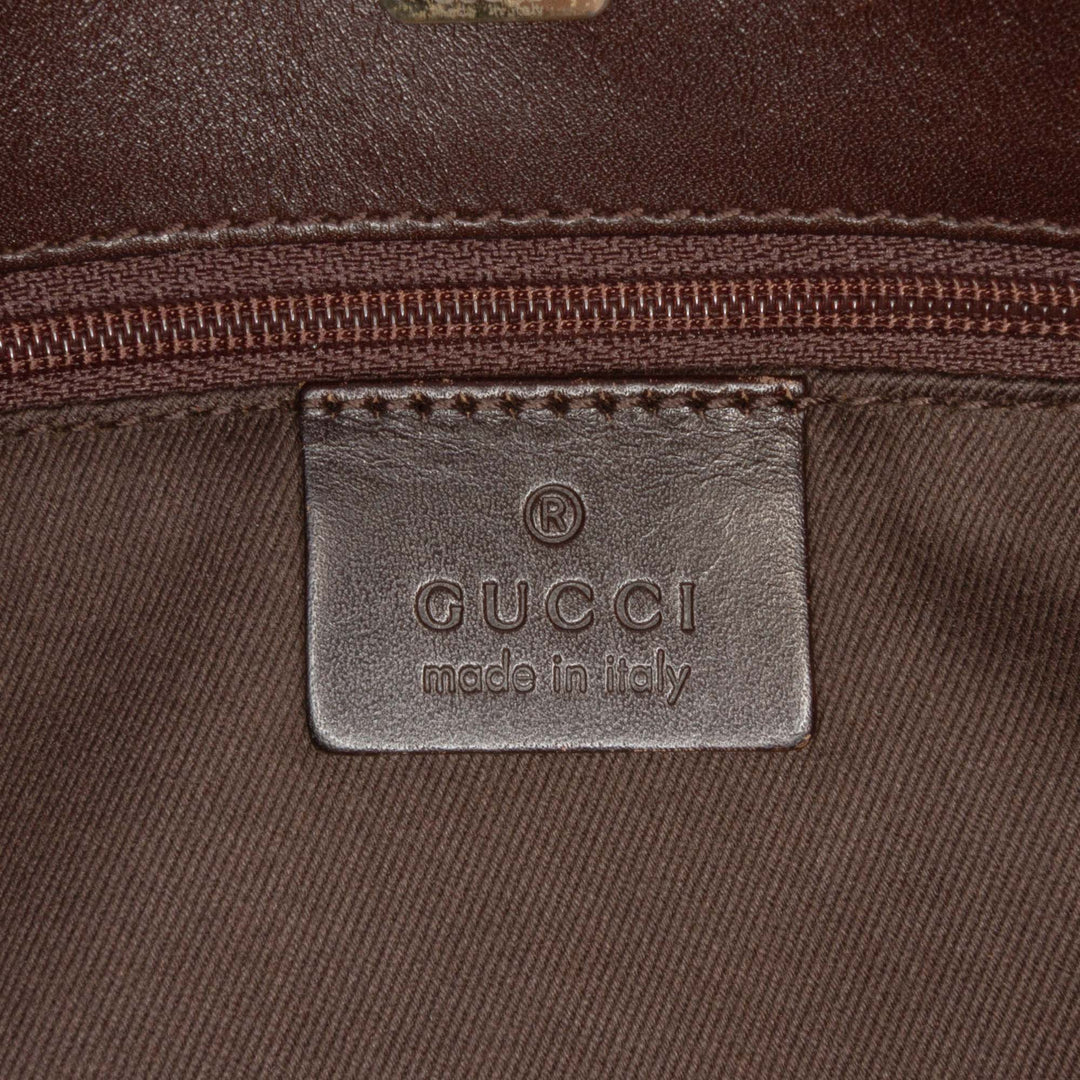 GG Canvas Messenger Bag Brown - Gaby Paris