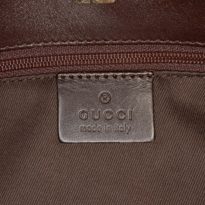 GG Canvas Messenger Bag Brown - Gaby Paris