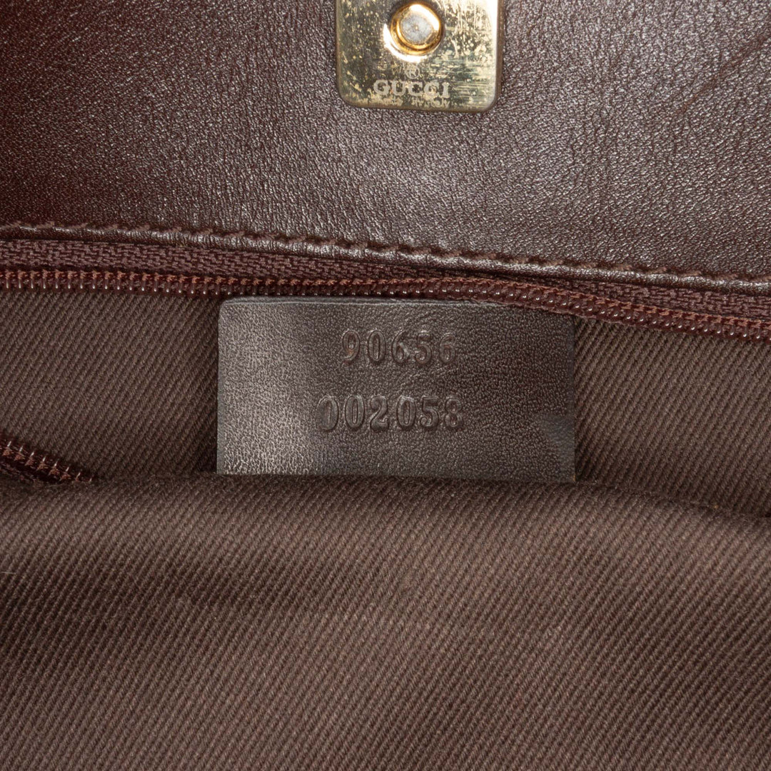 GG Canvas Messenger Bag Brown - Gaby Paris