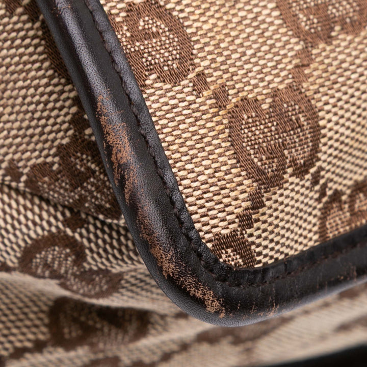 GG Canvas Messenger Bag Brown - Gaby Paris