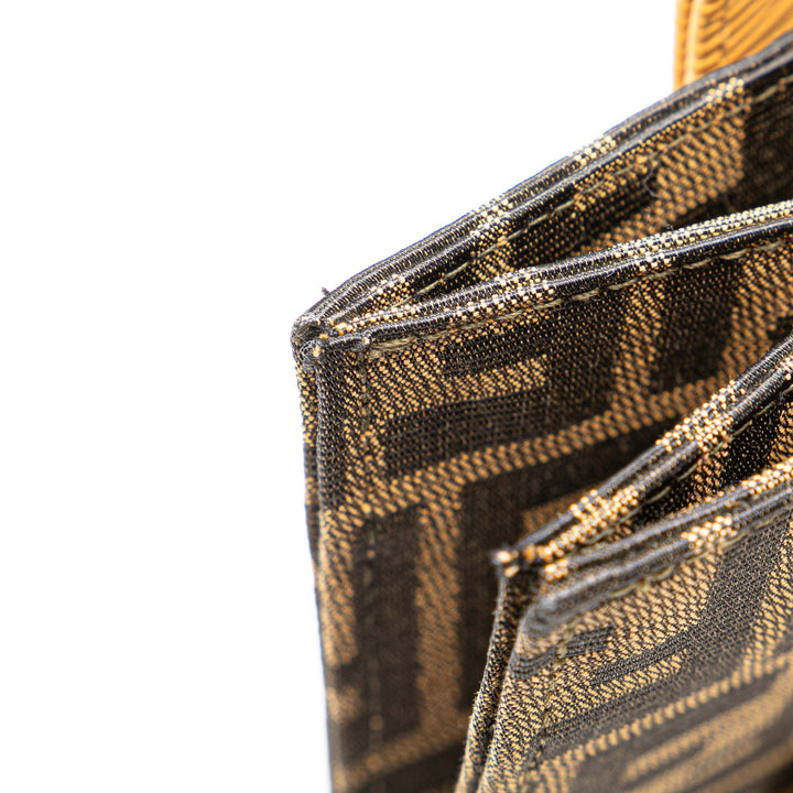 Zucca Canvas Front Pocket Tote Brown - Gaby Paris