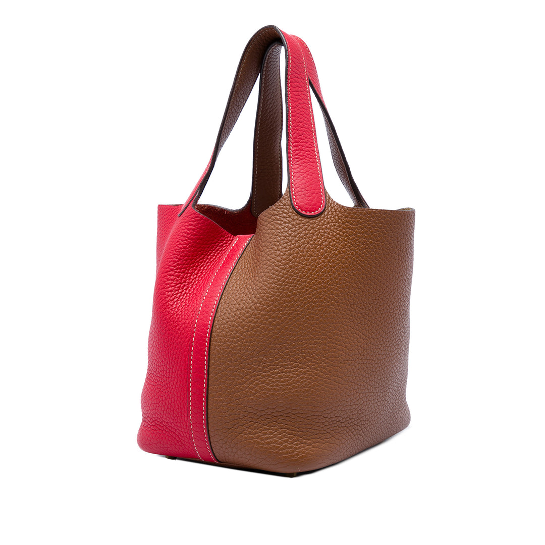 Hermès Picotin Lock 18 Casaque Clémence Rouge – vue 2 – GABY PARIS