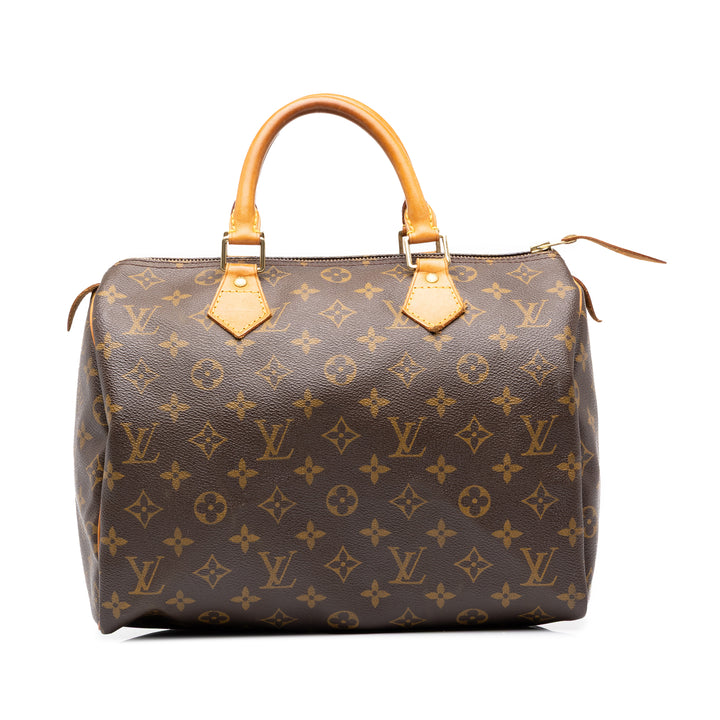 Louis Vuitton Speedy 30 Monogram Marron – vue principale – GABY PARIS