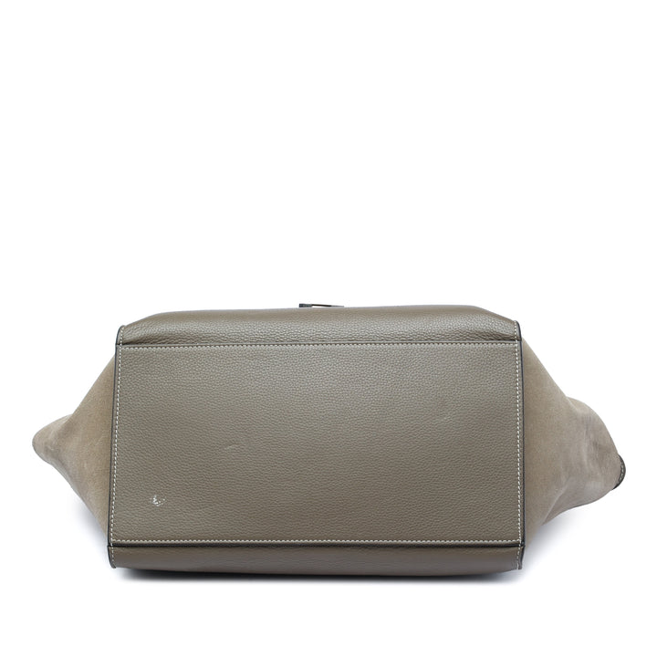 Celine Sac à main Trapeze Moyen Cuir de veau Marron – vue 3 – GABY PARIS