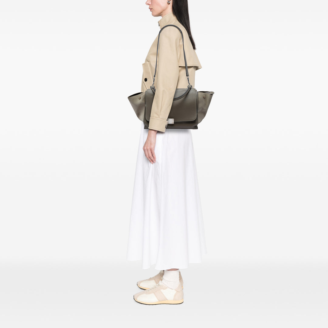 Celine Sac à main Trapeze Moyen Cuir de veau Marron – vue 6 – GABY PARIS