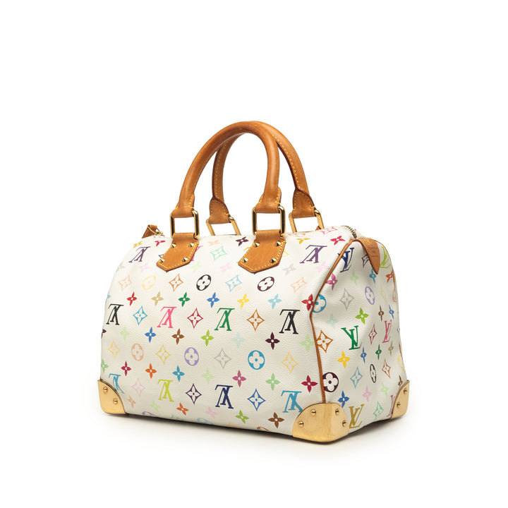 Speedy 30 Monogram Multicolore Blanc