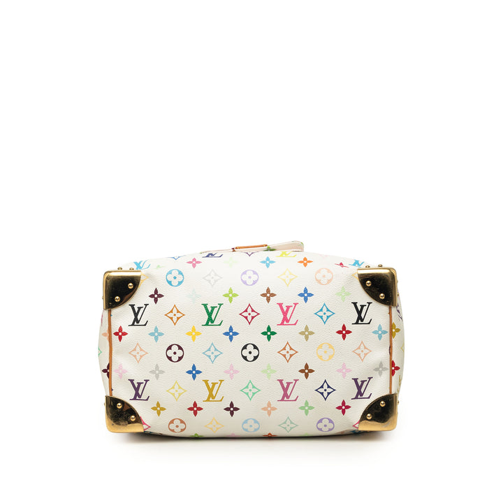 Speedy 30 Monogram Multicolore Blanc