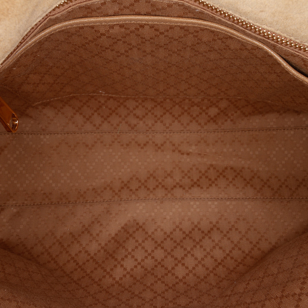 Web Horsebit Paparazzo sac à Moyen Beige