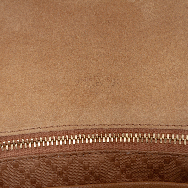 Web Horsebit Paparazzo sac à Moyen Beige
