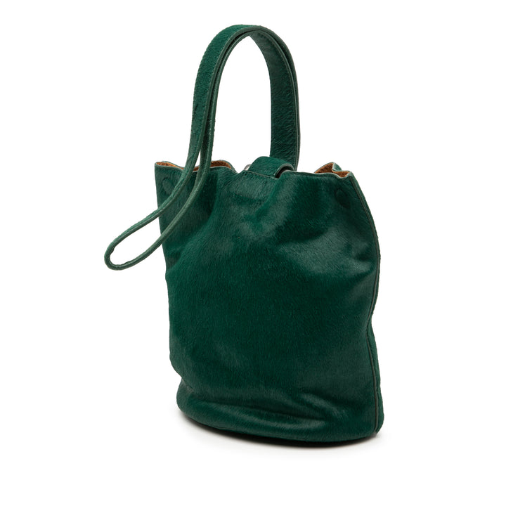 Bottega Veneta Small Pony Hair pendantes Bucket Sac