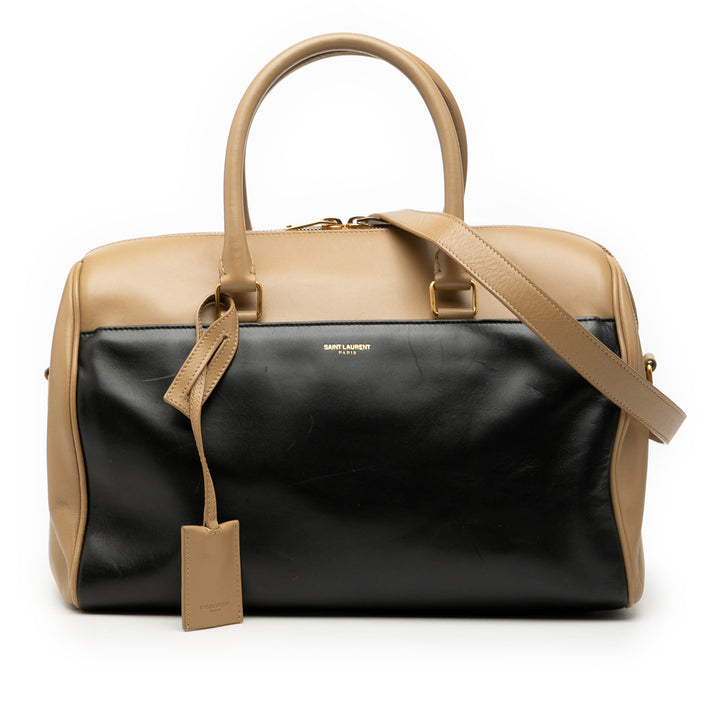 Saint Laurent Bicolor Cuir Classic Duffle 6 Sac