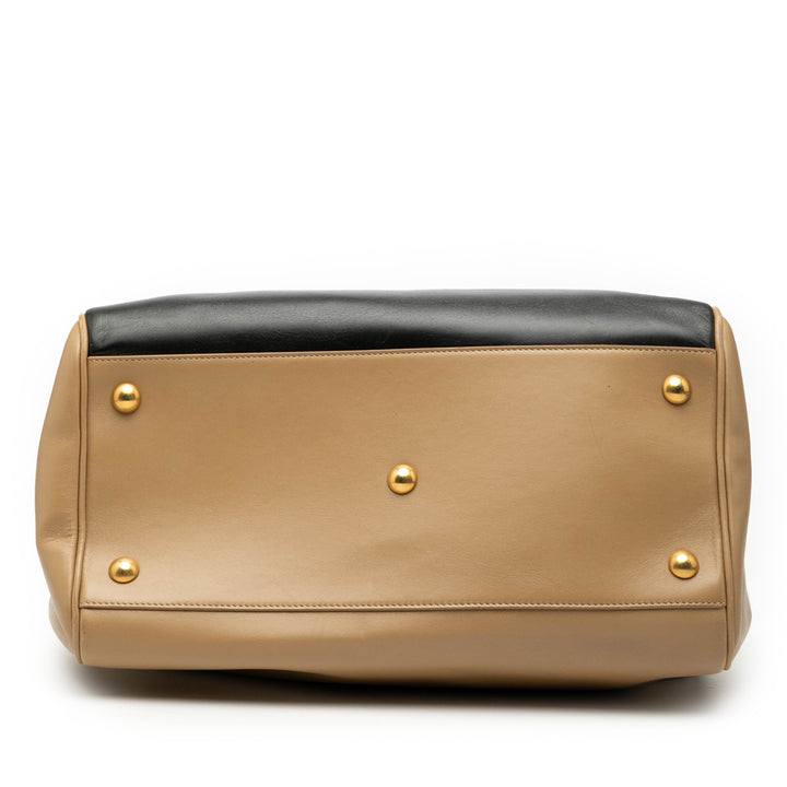 Saint Laurent Bicolor Cuir Classic Duffle 6 Sac