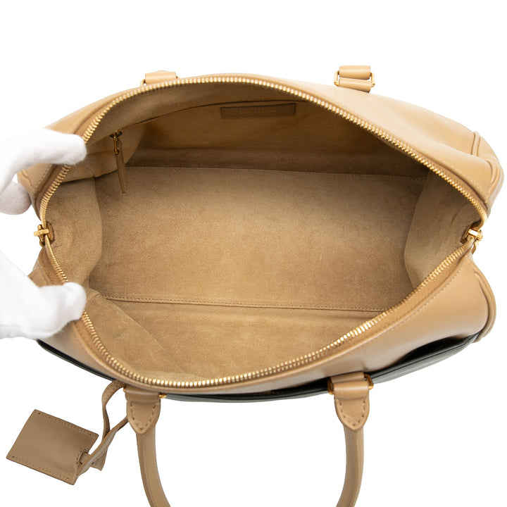 Saint Laurent Bicolor Cuir Classic Duffle 6 Sac